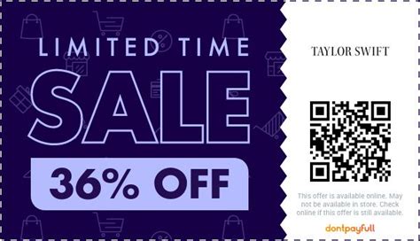 taylor swift merch discount code 2023|taylor swift offer codes.